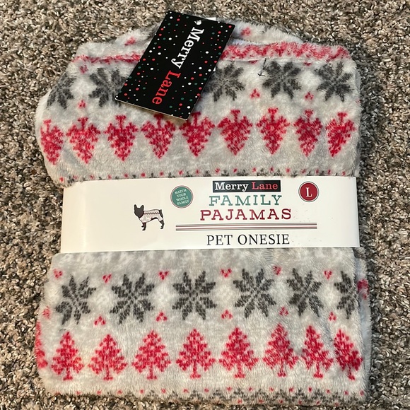 Holiday Dog Fleece Onesie - Picture 1 of 4